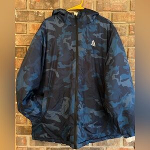 Reebok Navy Camo Hooded Jacket